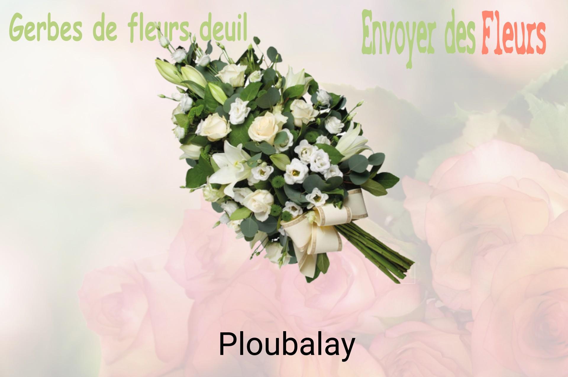 Gerbe de fleurs de deuil livrée à Ploubalay